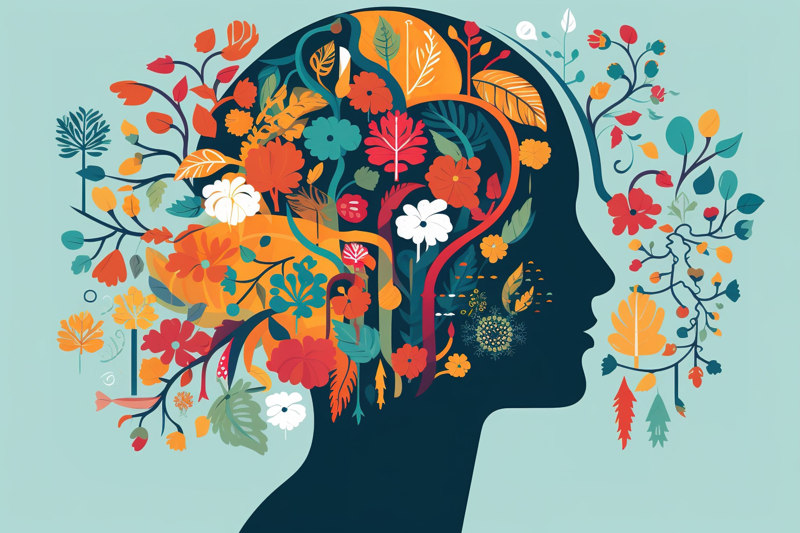 woman-s-head-with-colorful-flower-pattern-middle